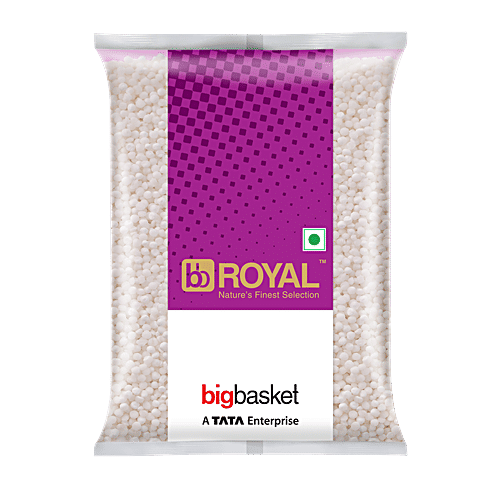 bb Royal Sabudana Small/Sabudana Barik, 1 kg Pouch Source of Protein & No Fat