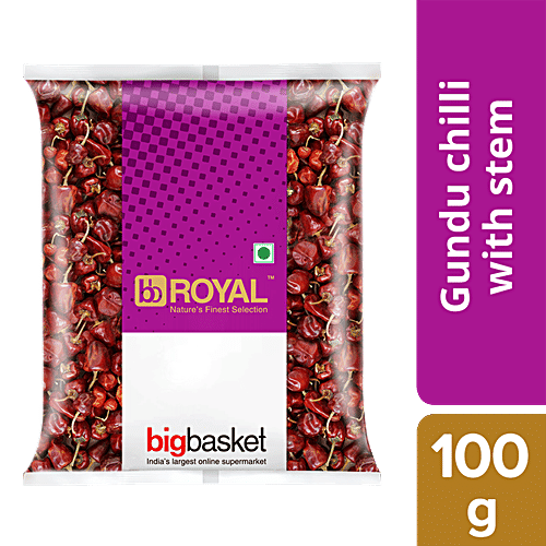 bb Royal Chilli Cherry/Gundu - With Stem, 100 g  