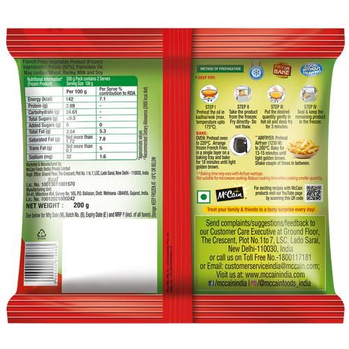 McCain French Fries, 200 g Pouch 