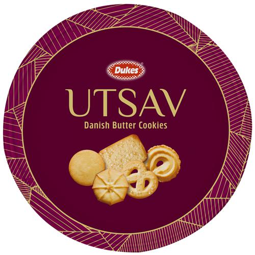Dukes Utsav Danish Butter Cookies, 400 g Tin 