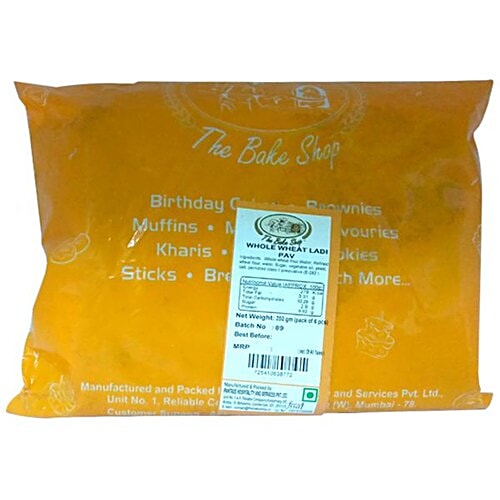 THE BAKE SHOP Ladi Pav - Whole Wheat, 200 g (6 pcs) Pouch 