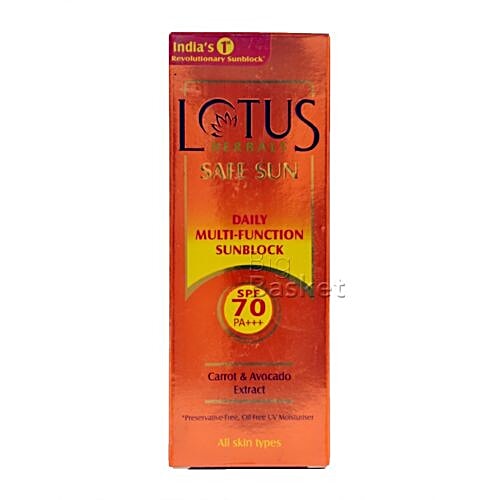 Buy Lotus Herbals Safe Sun Daily Multi Function Sunblock Carrot