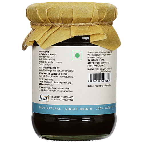 Under The Mango Tree Honey - Eucalyptus, 200 g Jar 
