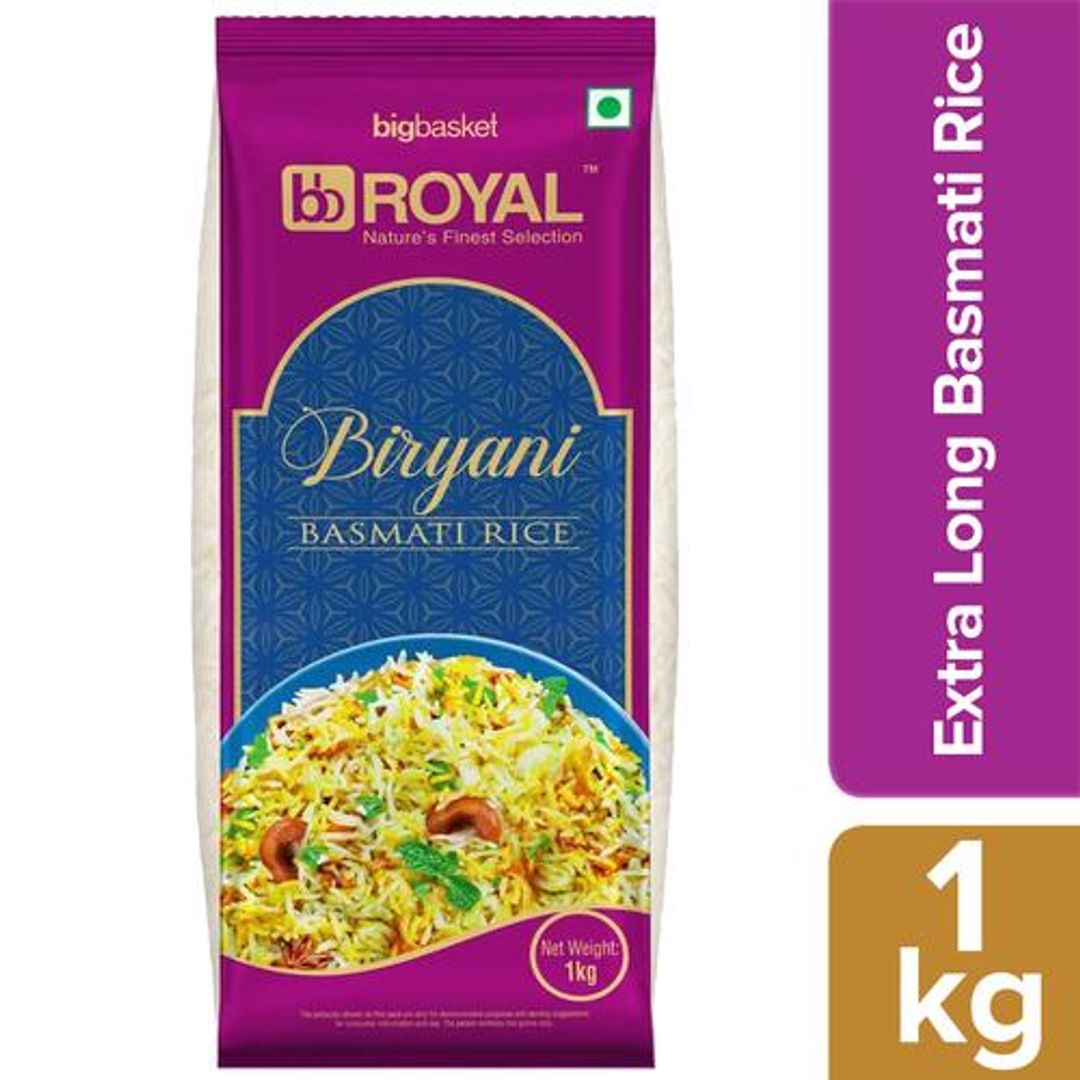 BB Royal Biryani Basmati Rice/Basmati Akki - Extra Long, 1 kg Pouch