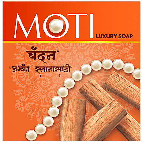 Moti-Soap Sandal Luxury Bath Soap, Made from 100% Vegetable Oils, 75 g Carton 