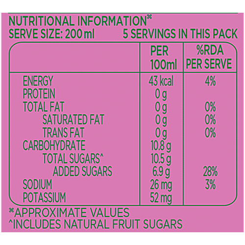 Tropicana Cranberry Delight Fruit Juice, 1 L