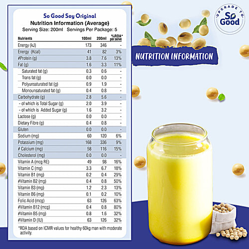 So Good Soy Milk - Original, 1 L  