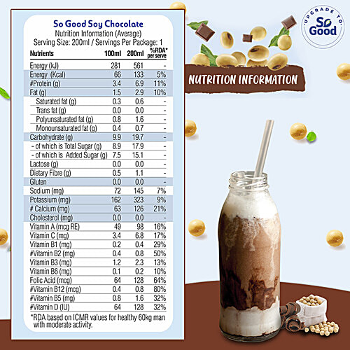 So Good Soy Milk - Chocolate, 200 ml  