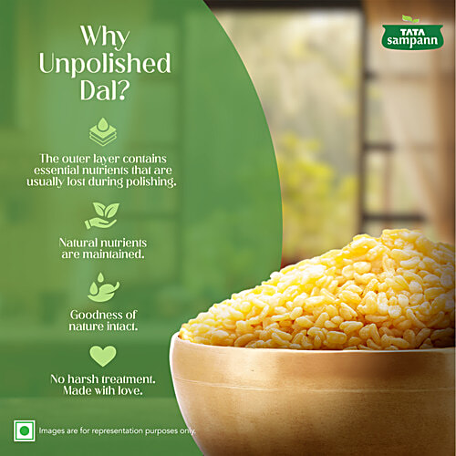 Tata Sampann Unpolished Moong Dal, 1 kg  