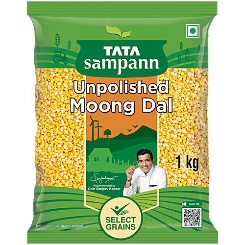 Tata Sampann Unpolished Moong Dal, 1 kg  