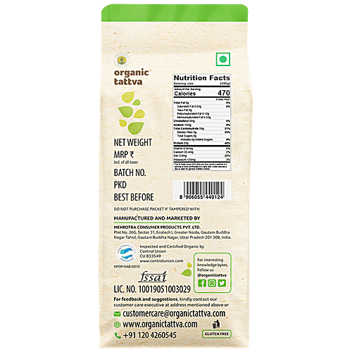 Organic Tattva Organic Chana Dal, 1 kg Pouch 