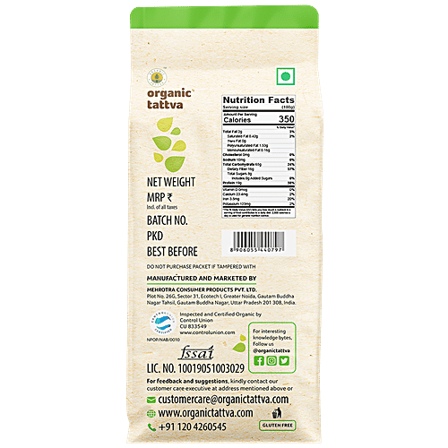 Organic Tattva Organic Kabuli Chana, 1 kg Pouch 