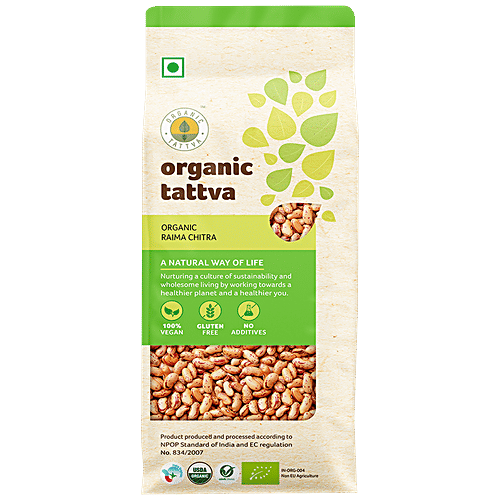 Organic Tattva Organic Rajma Chitra, 1 kg Pouch 