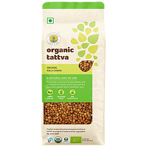 Organic Tattva Organic Kala Chana, 1 kg Pouch 