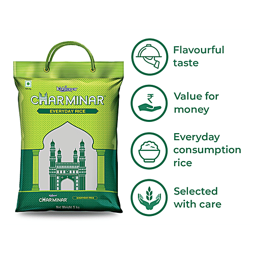 Kohinoor Charminar Everyday Basmati Rice/Basmati Tandul, 5 kg