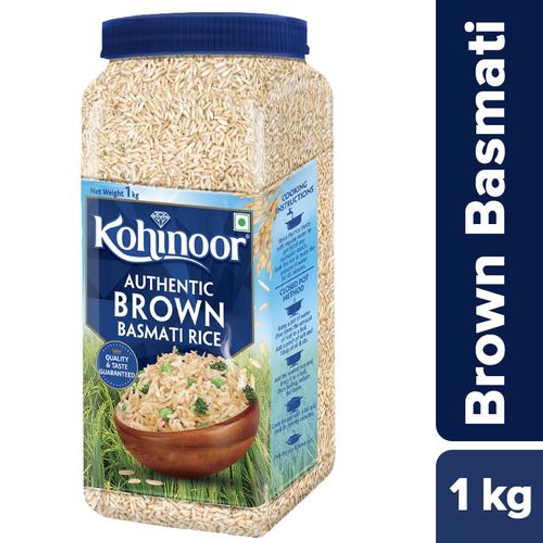 Kohinoor Basmati Rice/Basmati Akki - Authentic Brown, 1 kg 