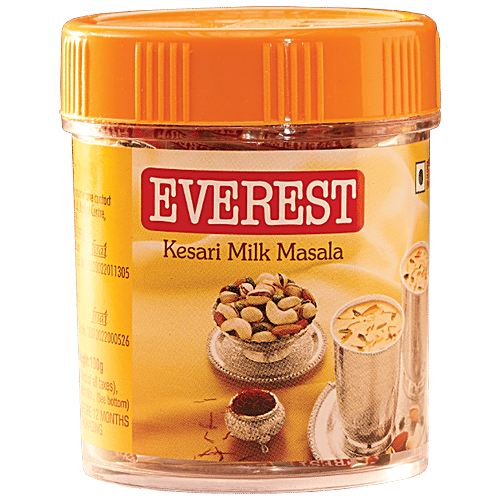 Everest Kesari Milk Masala, 100 g Bottle No Cholestrol & Trans Fat
