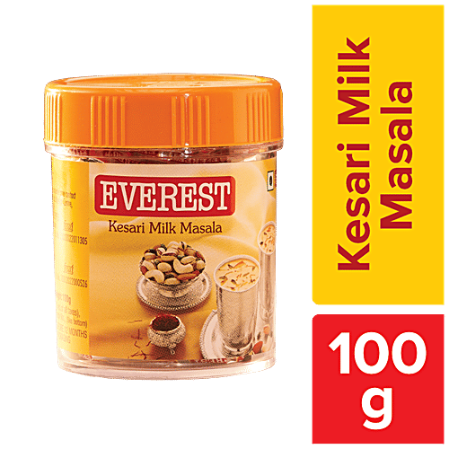 Everest Kesari Milk Masala, 100 g Bottle No Cholestrol & Trans Fat