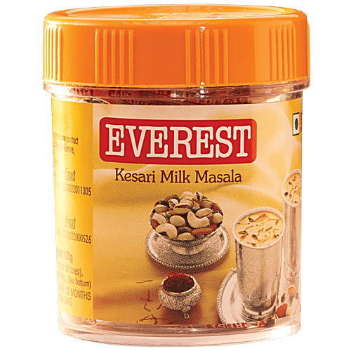 Everest Kesari Milk Masala, 10 g Bottle No Cholestrol & Trans Fat