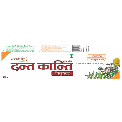 Patanjali DANT KANTI NATURAL TOOTHPASTE, 200 g  