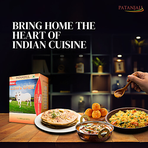 Patanjali Cow Ghee/Tup, 1 L Carton