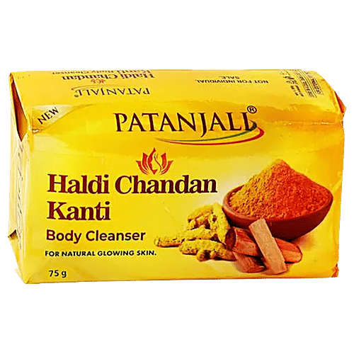 Patanjali Haldi - Chandan Kanti Body Cleanser, 75 g  