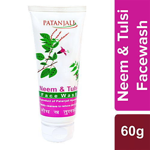 Patanjali Face Wash - Neem Tulsi, 60 ml Set of 9 tools 