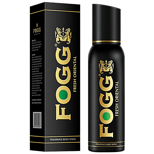 Fogg  Black Series Perfume Body Spray - Fresh Oriental, For Men, Long Lasting & No Gas Deodorant, 120 ml  
