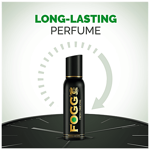 Fogg  Black Series Perfume Body Spray - Fresh Oriental, For Men, Long Lasting & No Gas Deodorant, 120 ml  