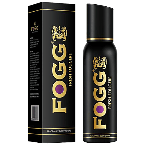 Fogg  Black Series - Perfume Body Spray, Fresh Fougere, For Men, Long Lasting & No Gas Deodorant, 120 ml  