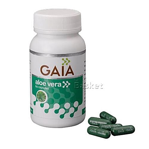 Gaia  Capsules - Aloe Vera, 60 pcs Bottle 