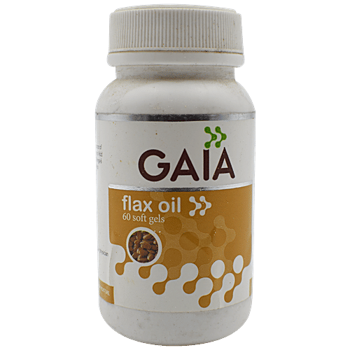 Buy Gaia Capsules Flax Oil 60 Pcs Bottle Online at the Best Price of Rs