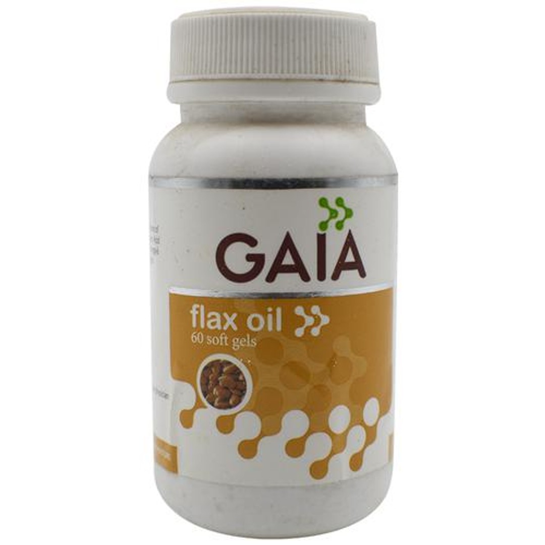 Buy Gaia Capsules Flax Oil 60 Pcs Bottle Online at the Best Price of Rs 350 bigbasket