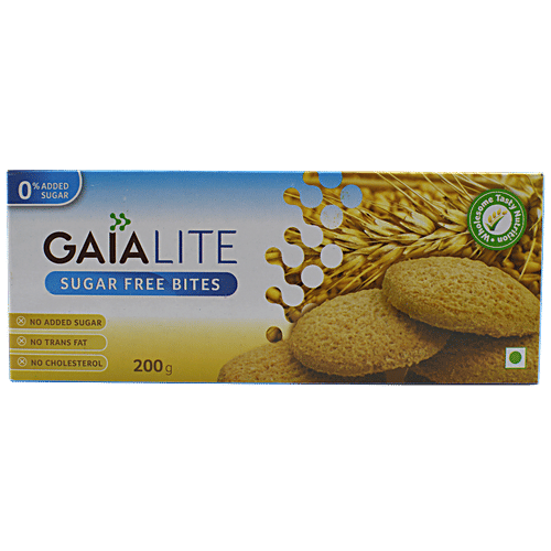 Gaia  Lite Bites - Sugar Free, 200 g  Sugar Free
 Low Carb
 All Natural