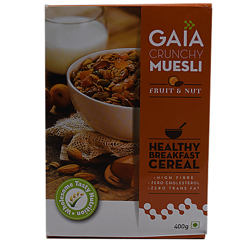 Buy Gaia Muesli Fruit Nut 400 Gm Online at the Best Price of Rs null