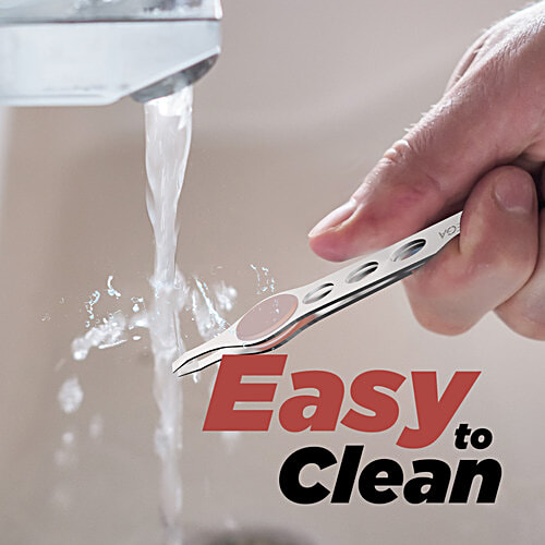 Vega TW-04 Tweezer - With Stainless Steel Square Tip & Rubber Grip, 1 pc  