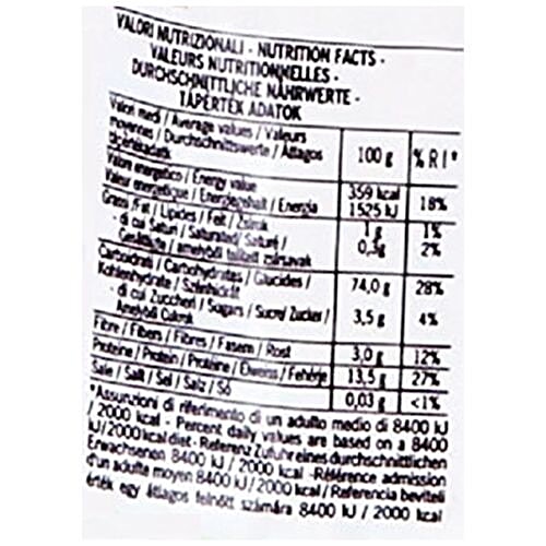 Colavita Biologico Durum Wheat Pasta - Penne Rigate, 500 g Pouch Zero Cholesterol