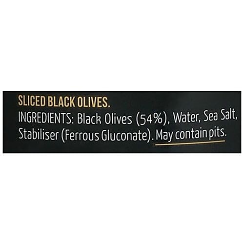 Fragata Olives -  Sliced Black, 440 g Bottle 