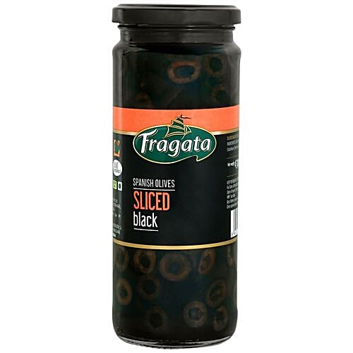 Fragata Olives -  Sliced Black, 440 g Bottle 