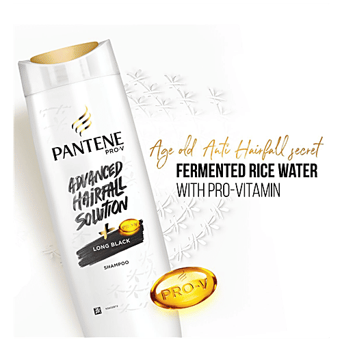 Pantene Advanced Hair Fall Solution Shampoo - Long Black, 340 ml  