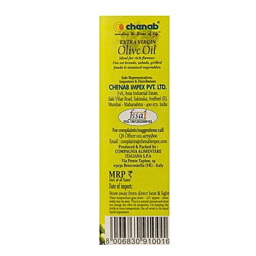 Dolce Vita Extra Virgin Olive Oil, 250 ml Bottle Ideal for rich flavour
Use on breads, salads, grilled foods & steamed vegetables