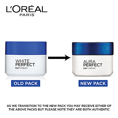 L'Oreal Paris White Perfect Day Cream - With SPF 17 PA++, Reduces Dark Spots, 50 ml Box