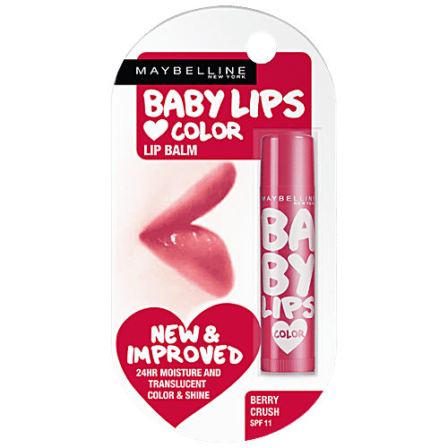 Maybelline New York Baby Lips Lip Balm, 4 g Berry Crush