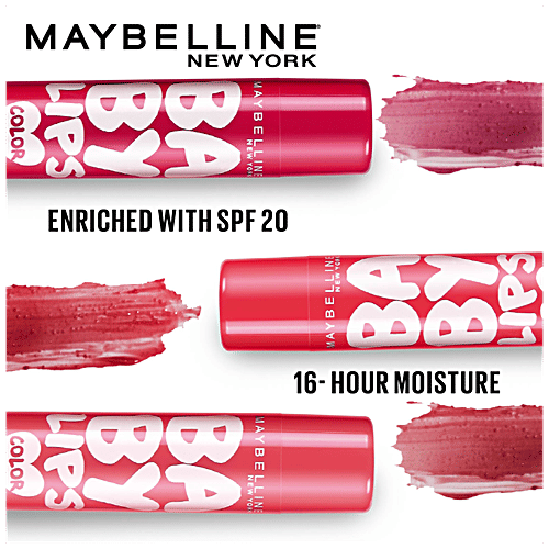 Maybelline New York Baby Lips Lip Balm, 4 g Berry Crush 