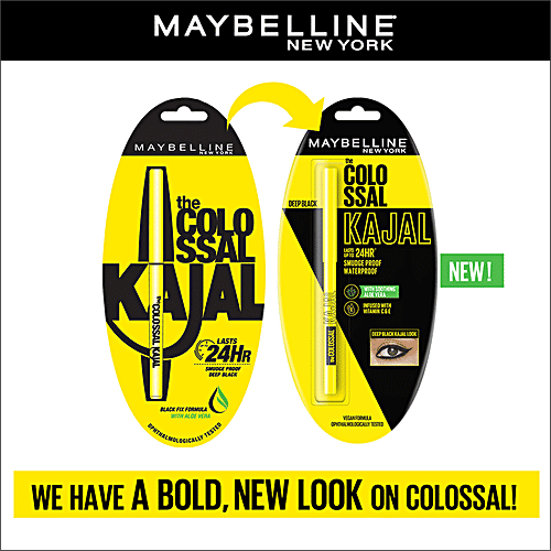 Maybelline New York Colossal Kajal, 0.35 g Deep Black 