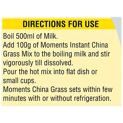 Moments Instant China Grass - Mango, 100 g BOX Quick & Easy
Delicious Mango Flavour