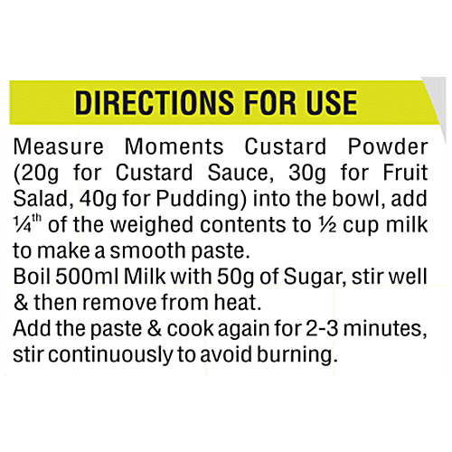 Moments Custard Powder - Pineapple, 100 g BOX