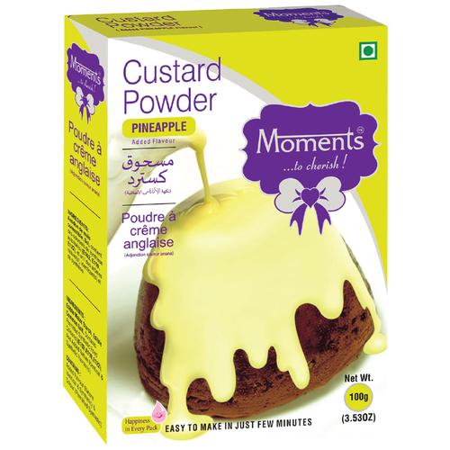 Moments Custard Powder - Pineapple, 100 g BOX 