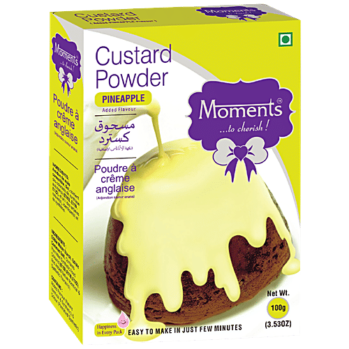 Moments Custard Powder - Pineapple, 100 g BOX