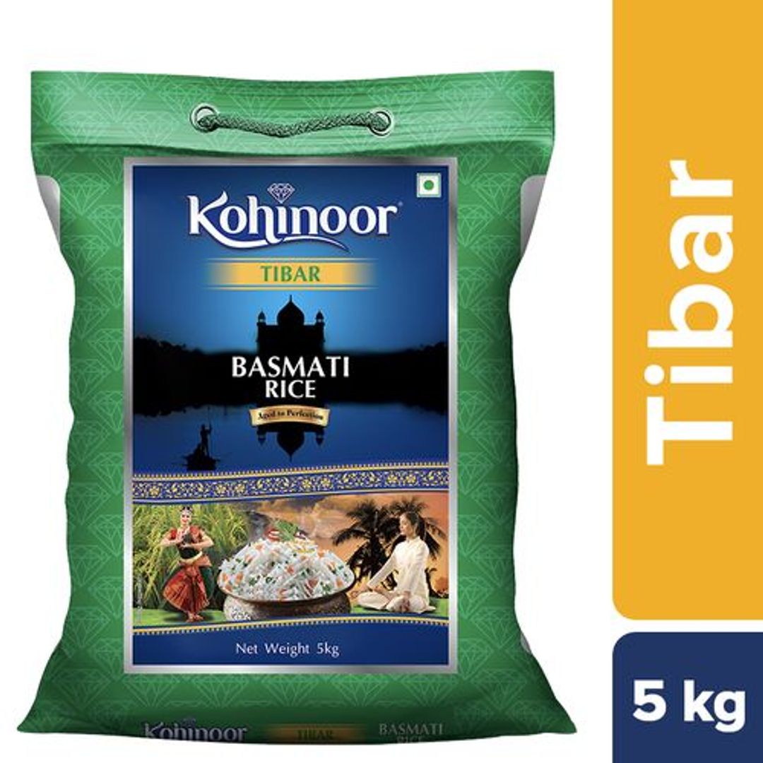 Kohinoor Basmati Rice/Basmati Akki - Tibar, 5 kg 